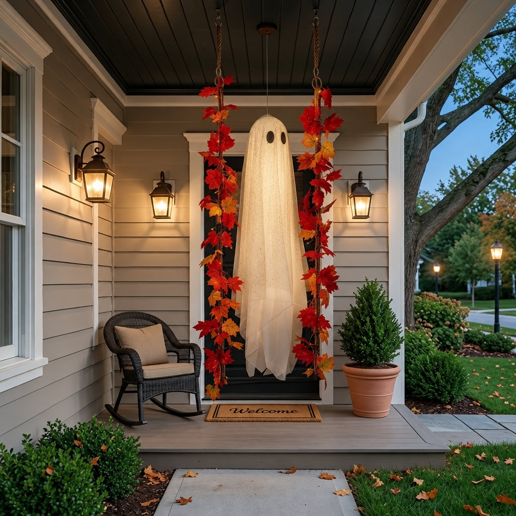 Halloween Hangman Swinging Ghost