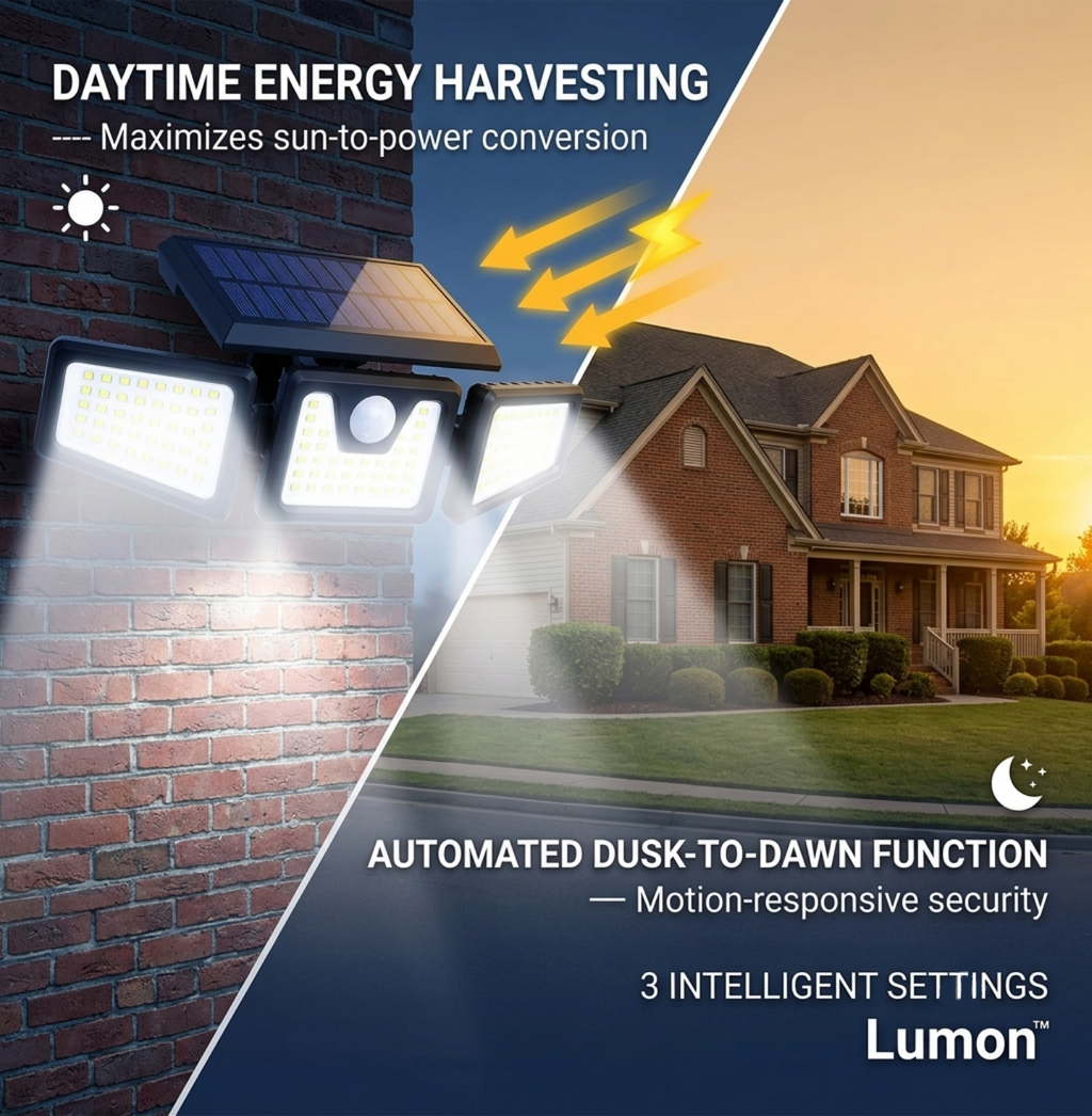 Lumon™ -  Motion-Sensor Solar Lighting