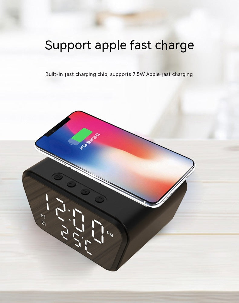 2-in-1 Wireless Charging Temperature Clock